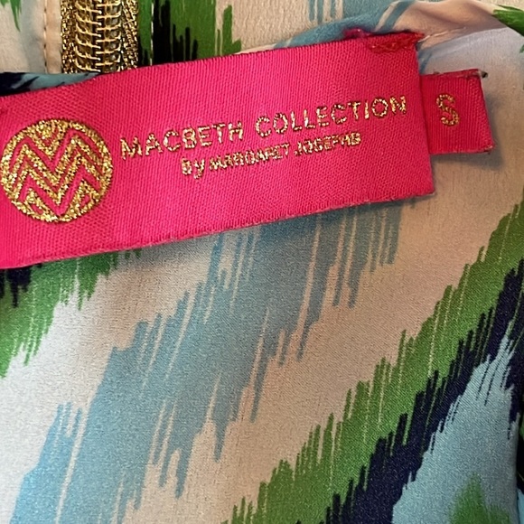 Macbeth Collection by Margaret Josephs Womens Geometric Sleeveless Blouse Size S - Picture 4 of 6